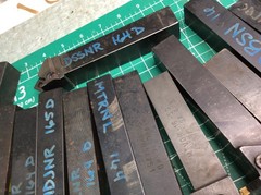 Valenite Carboloy ++ 15 pcs Various 1″ Lathe Tool Holders See Photos Used (15)