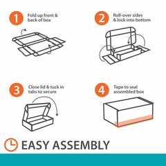 (10 pack) Pen+Gear Side-Loading Shipping Boxes, 9″x12″x3″, 1 Count