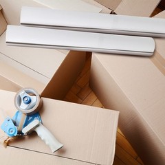 2 Pack 12 Feet x 35 Inch Corrugated Cardboard Roll White Single Face Corrugat…