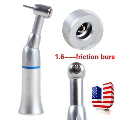 Dental Slow Speed Handpiece Push Button Contra Angle For NSK FG1.6mm Burs 1-10PC