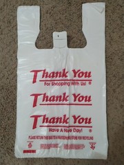 1000 HDPE Large T-Shirt Plastic Shopping Bags 11.5″x6.5″x21″ 15 MIC
