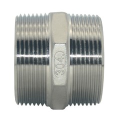 2-1/2″ in Pipe Fitting Hex Nipple NPT 304 Stainless Steel Male x Male connector