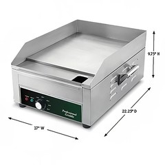 Waring WGR140X 14in Countertop Griddle Stainless Electric 1800W