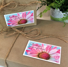 Business Cards, Thank You for Your Purchase Cards, Daisy 3.5″ x 2″