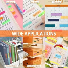 Sticky Tabs 500/2400 Book Tabs for Page Markers Transparent Annotation supplies