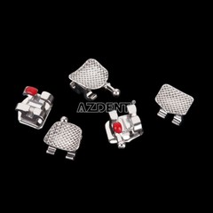 AZDENT Orthodontic Dental Metal Brackets Mini Standard Roth Edgewise MBT 018 022