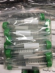 CELLTREAT EasyFlip Centrifuge Tubes CF1500 15ML Conical Flip Top Lot 5 PKS