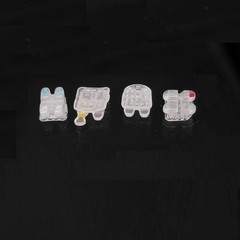 ORMAER Dental orthodontic ceramic bracket brace mini Roth/MBT 022 345 hook 20pcs