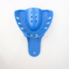 Dental Impression Trays Plastic Perforated 12PC Upper/Lower S/M/L/XL Easyinsmile