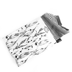 100 10×13 in mix retro print vintage design birds flower polymailers boho palms