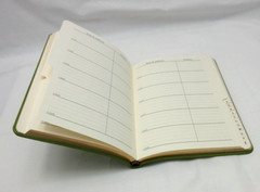 Address Book Desk Size 5×7″ Leather Softcover Graphic Image Purple Pink