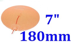3D Printer HeatBed Factory Direct Sale Pad 7″ 180mm Diameter w/PSA w/ Thermister