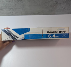 Black Double Loop Binding Wires 1/4 Inch/6.4 mm 34 Loop 100 pcs NEW