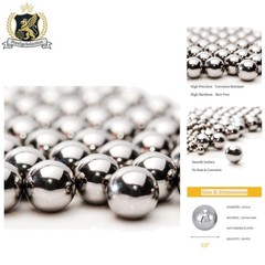 100 PCS 3/8 Inch Hardened Chrome Steel Ball Bearings for Precision Projects