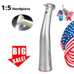 YBB Dental 1:5 LED Fiber Optic Low Speed Contra Angle Handpiece For NSK
