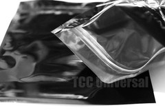 6×8″ Black Smell Proof Zip Lock Bags Sealable Mylar Food Herb Jewelry 25 or 100