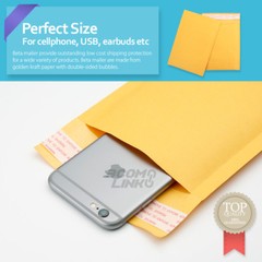 4×6 inch Kraft Self Seal Bubble Mailer Padded Envelope #0000 25,50,100,500