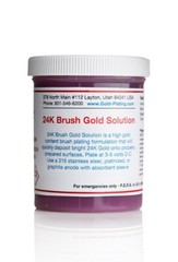 24K Gold Plating Solution – Brush – 8 oz GEL – Professional Grade