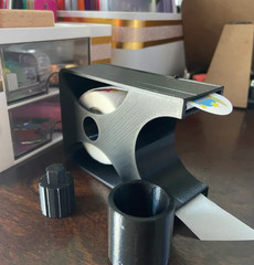 Label / Sticker Dispenser for Small Business – Various Sizes Available – Black