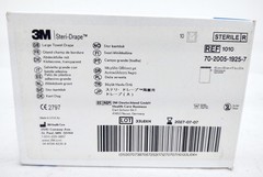 3M 1010 Steri-Drape Large Towel Drape 17”x23” (BOX/10) 2027/07/07