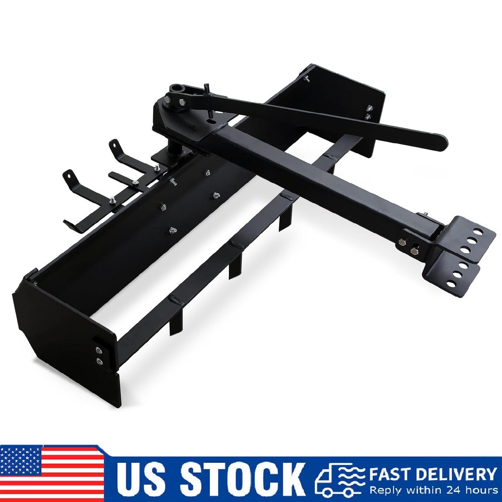 42″ Tow Behind Box Scraper Lawn Tractor Attachments Box Blade Hitch Tow ATV UTV