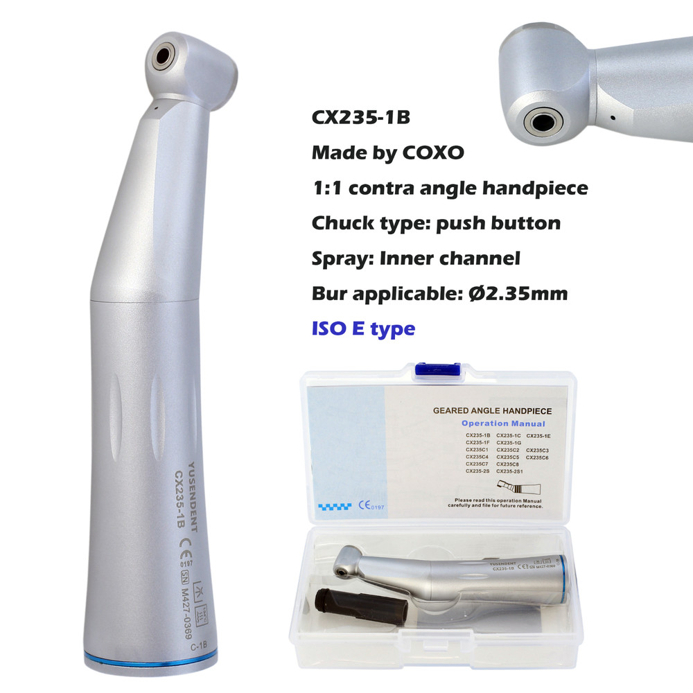 COXO Dental Contra Angle 1:1 10:1 6:1 Endo 20:1 Implant Handpiece Fiber Optic