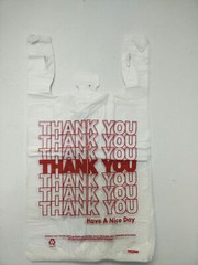 1000 HDPE Large T-Shirt Plastic Shopping Bags 11.5″x6.5″x21″ 15 MIC