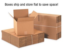 Shipping Boxes Tall 6″L x 6″W x 24″H 25-Pack – Corrugated Cardboard Box for M…