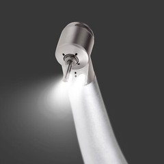Dental LED High Speed Handpiece Mini Head Double LED Single Water Spray 4H US