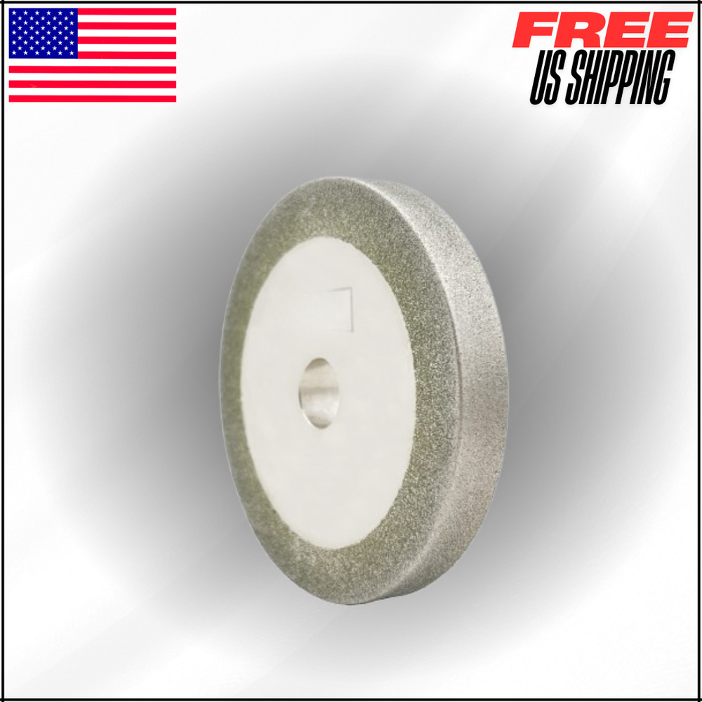 Flat Diamond Grinding Wheel for Tungsten Carbide 3″ 150Grit 1/2″ Arbor 10mm Wide