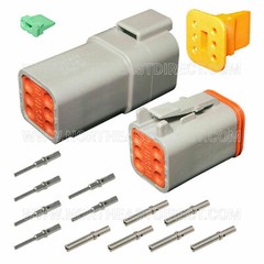 6 Pin Deutsch DT DT04-6P DT06-6S waterproof connector Solid Contacts kit