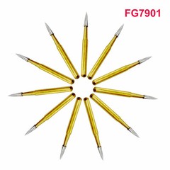 10 Pcs Dental Trimming&Finishing Gold Burs Carbide Burs 7901/7803/7104/7404/1958