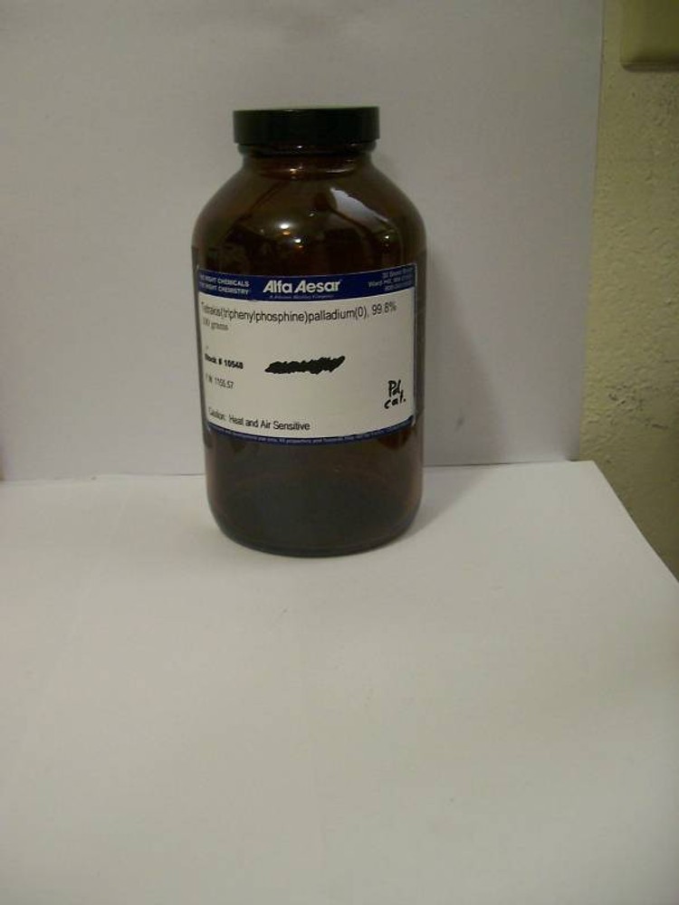 Tetrakis(triphenylphosphine)palladium(0) , 10 grams