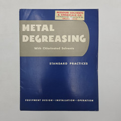 Metal Degreasing w/ Chlorinated Solvents: Standard Practices | DU PONT | Scarce