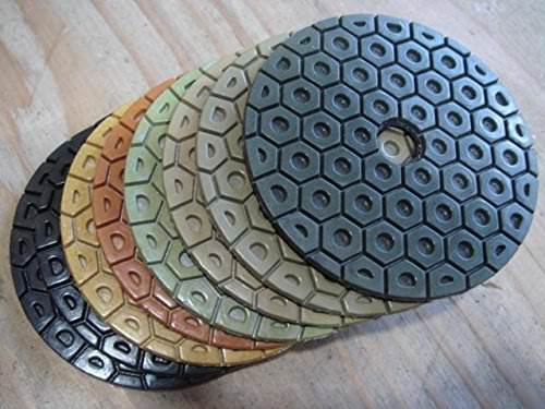 7 Inch Diamond Polishing Pad Grit 50 WET/DRY Granite Concrete Stone Marble