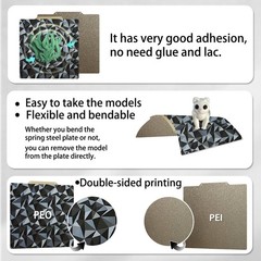 Smooth PEO+Textured PEI Spring Steel Build Plate 235x235mm, Double Sided PEO+…