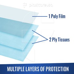 Bag of 50 13″ x 18″ Disposable Dental Bibs, Tattoo Piercing Waterproof Patient
