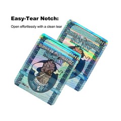 3.5g Stand Up Zipper Mylar Bags 100Pcs Smell Proof Resealable Pouches US Stock