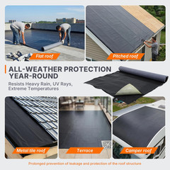 50 Mil EPDM Rubber Roofing Materials, Self-Adhesive Waterproofing Membrane for R
