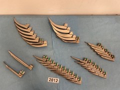 MIXED LOT 35X Laryngoscope Blades Greenline, Emerald Rusch MIL, MAC, WIS 0 1 3 4