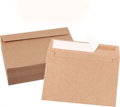 400 Kraft Invitation Envelopes 5×7 A7 for Wedding Cards 5.25″x7.25″ Self Seal