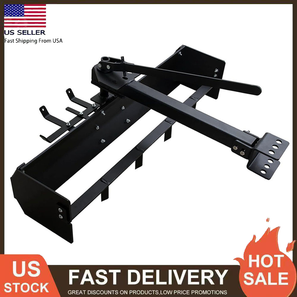 42″ Tow Behind Box Scraper Box Blade Hitch Tow Lawn Tractor for ATV UTV Grader