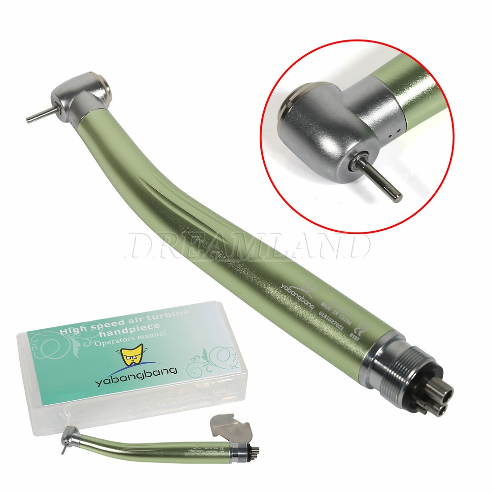 1-10* Dental High Speed Handpiece 4Holes Turbine Standard Head fit NSK Green