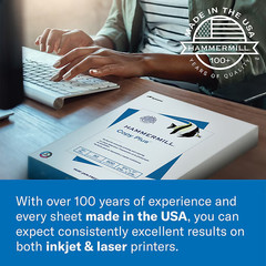 Hammermill Copy Plus Paper 8.5×11 20 lb 92 Brightness 5000 Sheets/Carton 105007