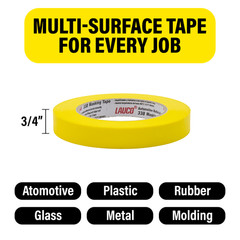 Automotive Masking Tape Yellow Painters Tape for Car Painting(0.75in-12rolls)