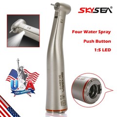 NSK Style Dental Slow Low Speed Handpiece E-type Air Motor Micromotor 4 Holes M4