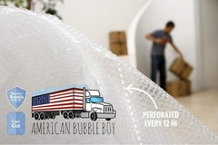 4 large rolls of Bubble Wrap total 700 feet, small bubbles 3/16 cushioning, 700