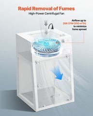 Desktop Laminar Flow Hood, ISO 5 Clean Room, HEPA-14 Filter, 65dB Quiet