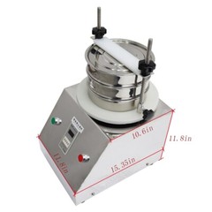 220V Electric Sieve Flour Sifter Machine 7.87″ Vibrating Sifter w/ 40&120 Mesh