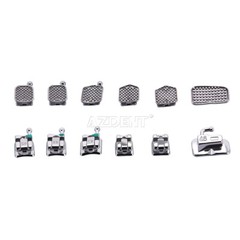 AZDENT Dental Orthodontic MIM Self Ligating Bracket Braces with Buccal Tubes
